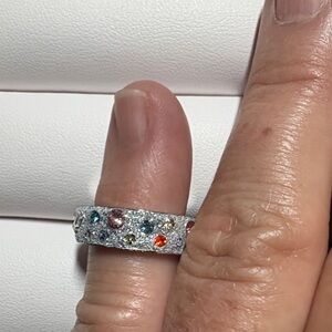 Elegant Multi-Color Gemstone Ring